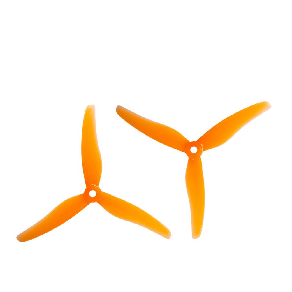 RC1624370 1 - 2 Pairs / 10 Pairs Gemfan Hurricane 51433 5.1x4.3 5143 5.1 Inch 3-Blade Freestyle Propeller M5 Hole for RC Drone FPV Racing