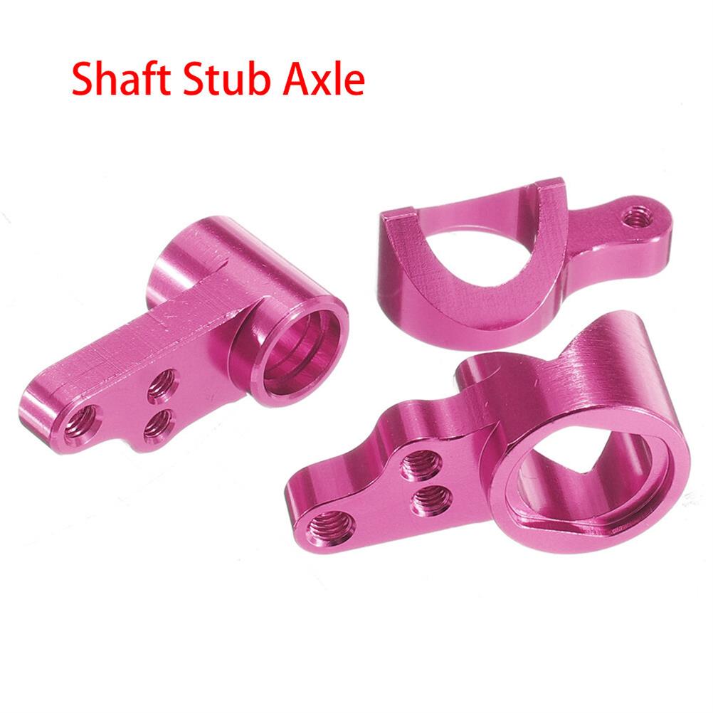RC1675422 1 - Wltoys 144001 1/14 Upgrade Metal RC Car Parts Swing Arm C Seat Connector Steering Cup Rear Wheel Seat Rod Gear Pink