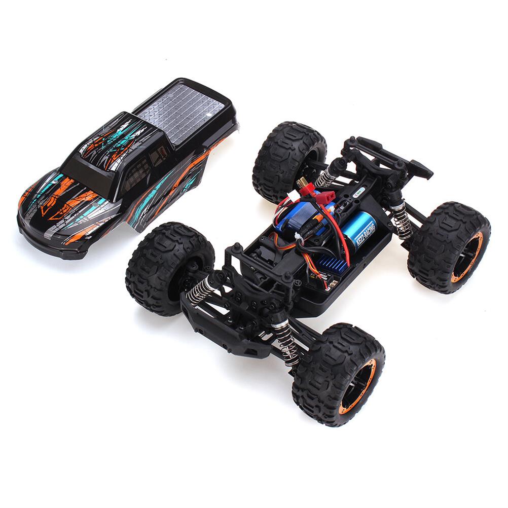 RC1694713 1 - HBX 16889 Two Battery 1/16 2.4G 4WD 45km/h Brushless RC Car LED Light Full Proportional Off-Road Truck RTR Model