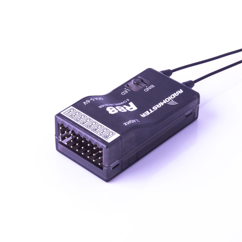 RC1757301 - RadioMaster R88 2.4GHz 8CH Over 1KM PWM Nano Receiver Compatible FrSky D8 Support Return RSSI for RC Drone