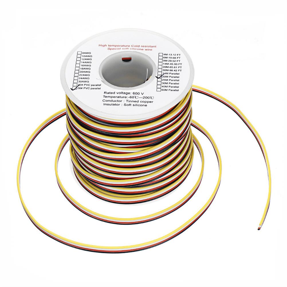 RC1808890 - EUHOBBY 20m 26AWG Soft Silicone Line High Temperature Tinned Copper Wire Cable