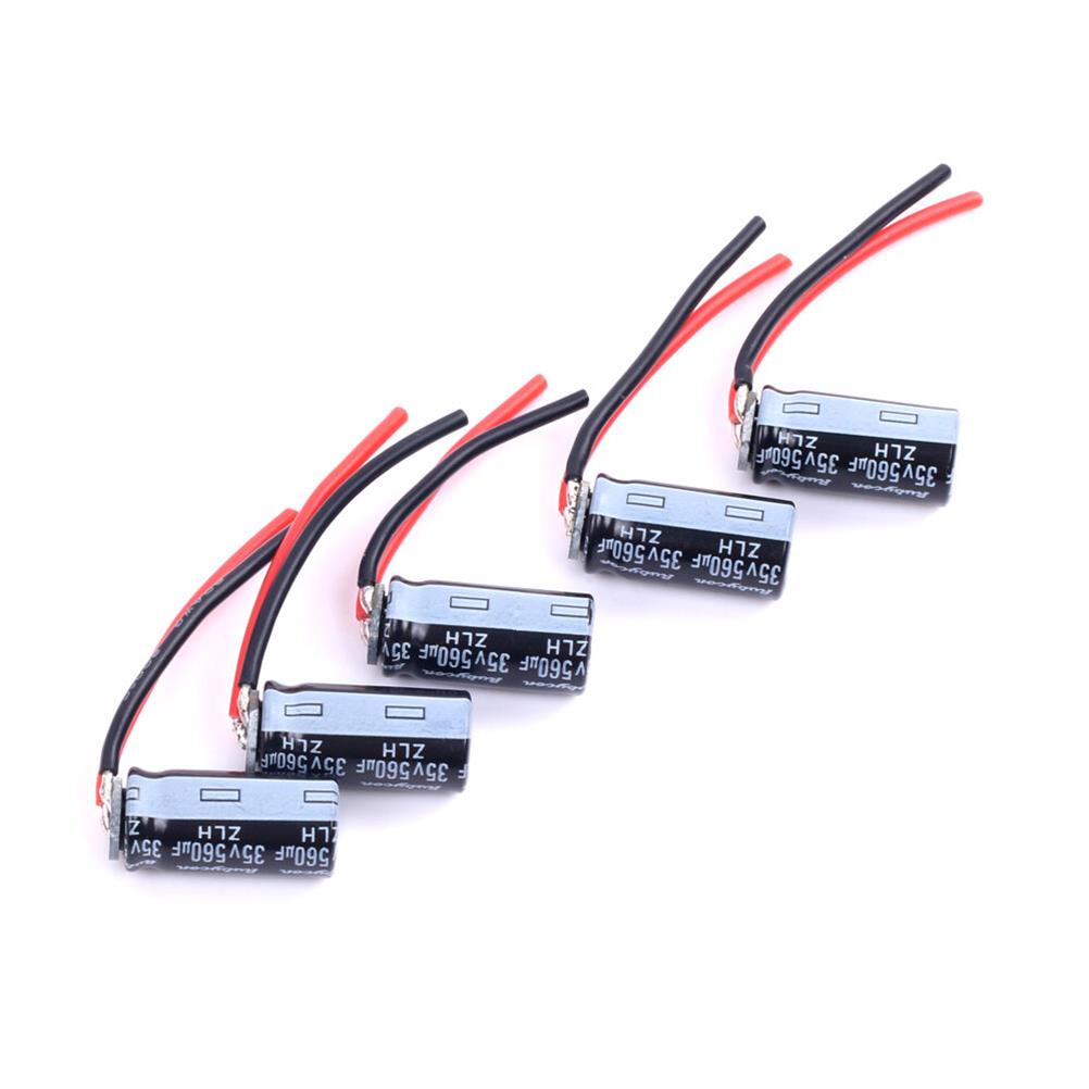 RC1843052 1 - 5PCS URUAV 35V560uF/35V1000uF/50V1000uF 4-6S Capacitor 20 AWG Silicone Wire for RC Drone FPV Racing
