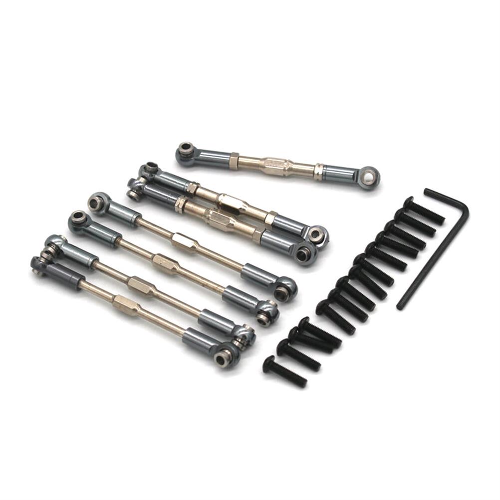 RC1941843 1 - Metal Upgraded Adjustable Linkage Rods Set for Wltoys 104001 1/10 RC Car Vehicles Model Spare Parts