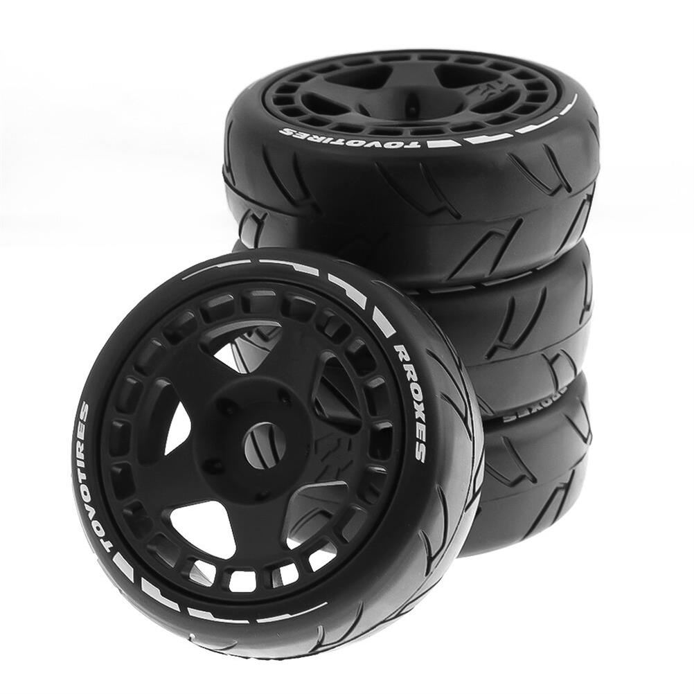 RC1969870 1 - 4PCS Rally On-Road Tires Wheels 17mm Hex for ARRMA ZD Racing HSP HNR X3GT 1/7 1/8 RC Car Vehicles Model Parts