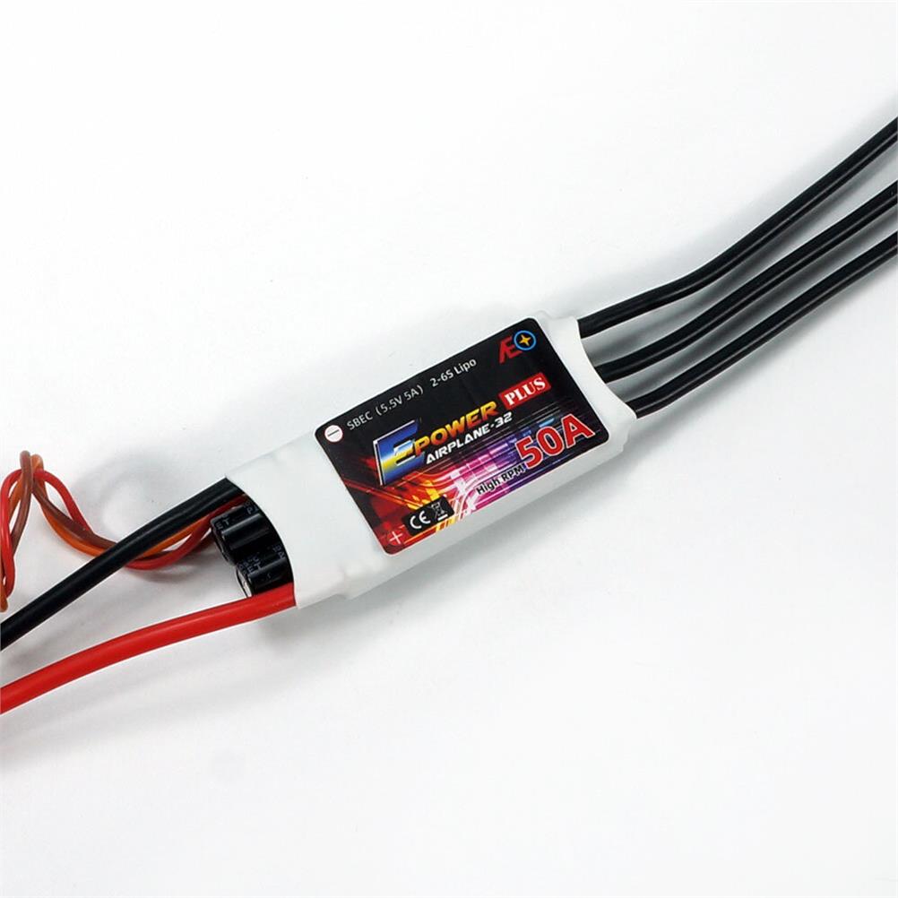 RC1973844 1 - AEORC E-Power Plus Version High RPM Brushless ESC 25A/50A/70A/90A Speed Controller With 32bit MCU S-BEC For RC Airplanes Jet Plane Helicopter EDF