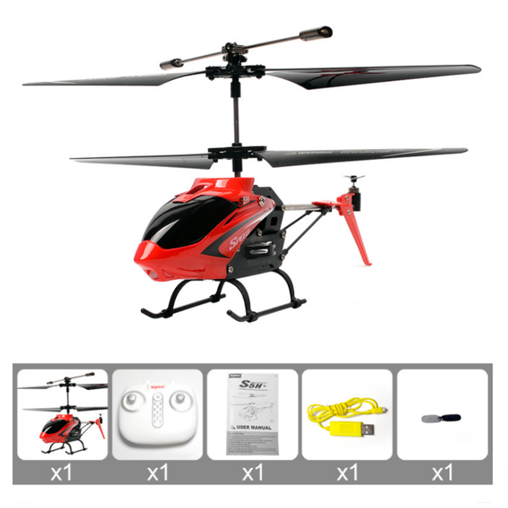 RC1975342 1 - SYMA S5H 2.4Ghz 3CH Hovering One Key Take Off/Landing Alloy RC Helicopter RTF With Gyro