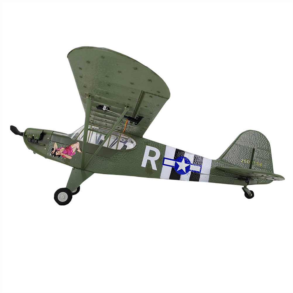 RC1977134 1 - CoolBank Model Piper J3 CUB 1/16 Scale 680mm Wingspan 3D/6G Switchable EPP RC Airplane Warbird RTF Mode 2