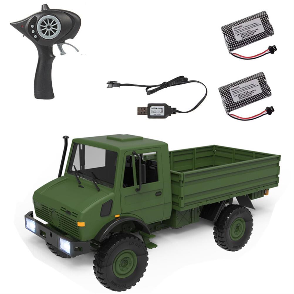 RC1977151 1 - LDRC LD-P06 Several Battery 1/12 2.4G 4WD RC Car Unimog 435 U1300RC w/ LED Light Military Climbing Truck Full Proportional Vehicles Models Toys