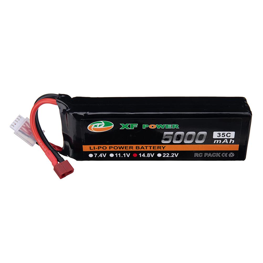RC1978282 - XF POWER 14.8V 5000mAh 35C 4S LiPo Battery T Deans Plug With XT60 Adapter Plug for RC Drone