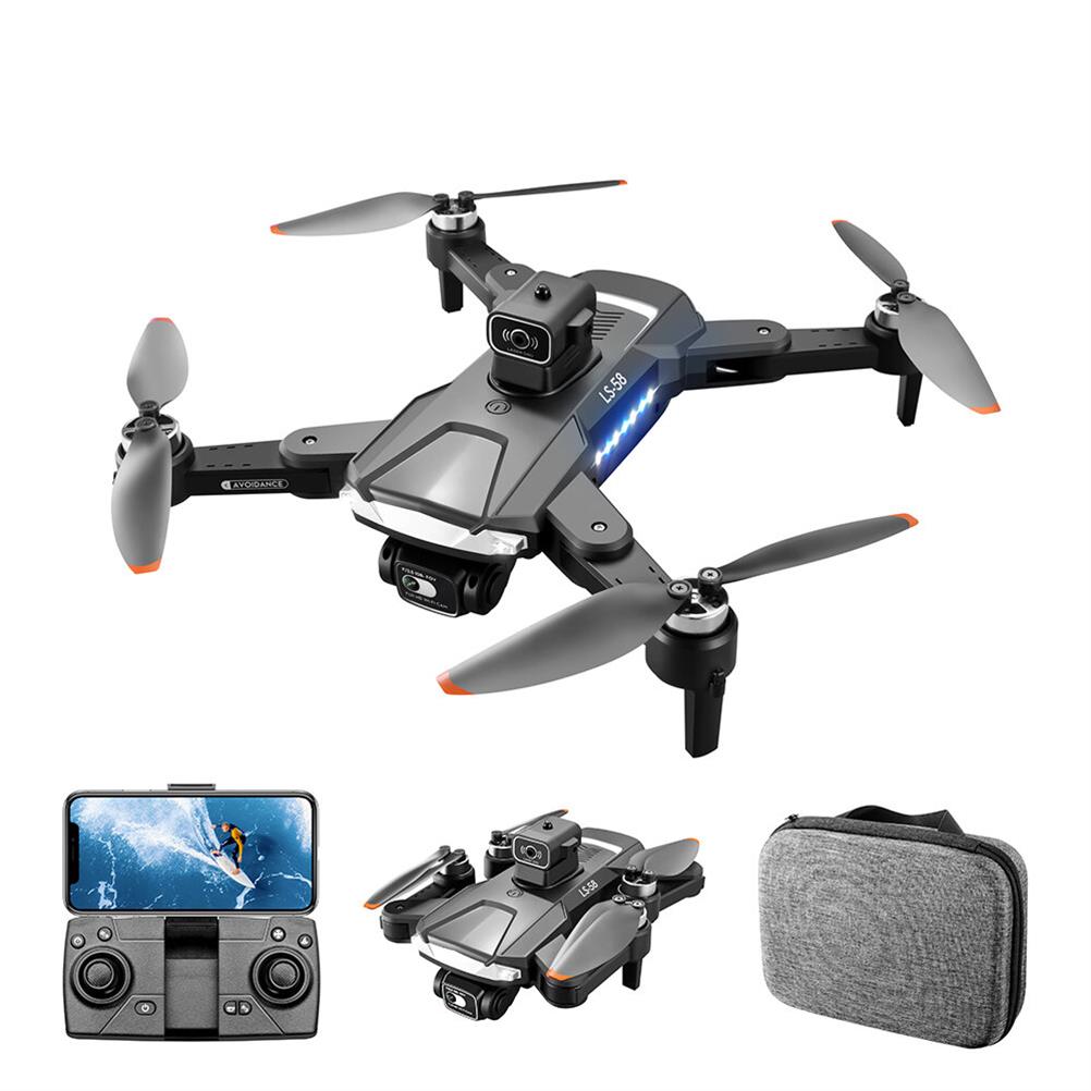 RC1983280 - LSRC-LS58 GPS 5G WIFI FPV GPS With 4K HD Dual Camera 360 Obstacle Avoidance 25mins Flight Time Brushless Foldable RC Drone Quadcopter RTF