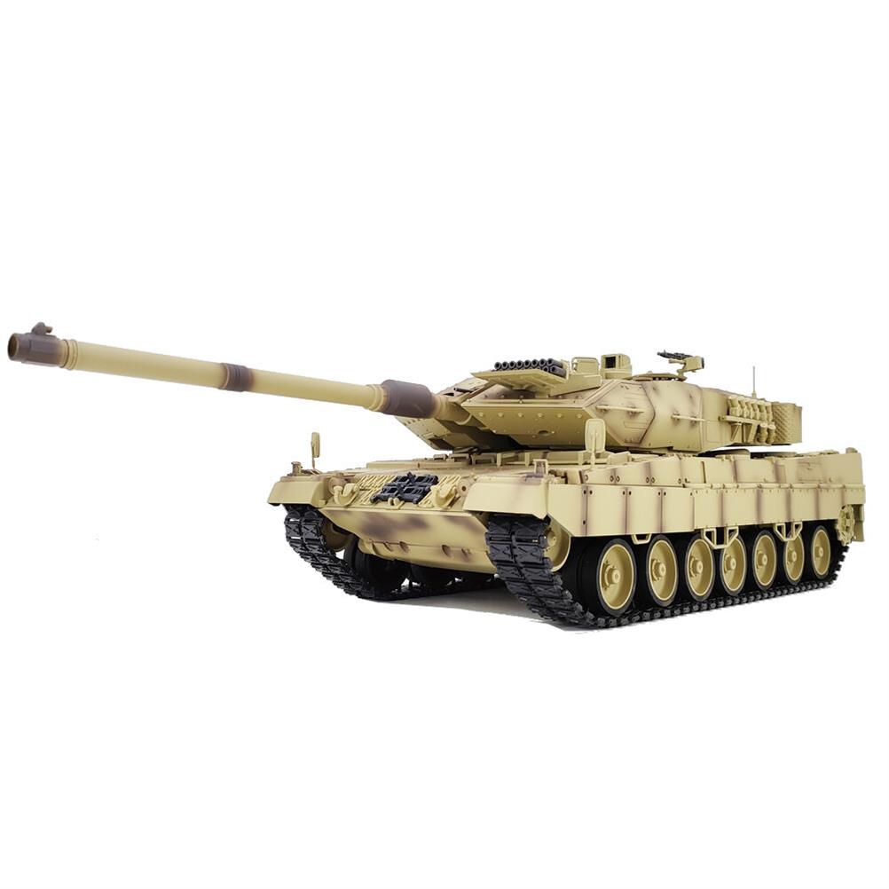 RC1983354 - COOLBANK Model Leopard 2A7 1/16 2.4G RC Main Battle Tank Smoke Sound Recoil Shooting LED Light Simulated Vehicles Models RTR Toys