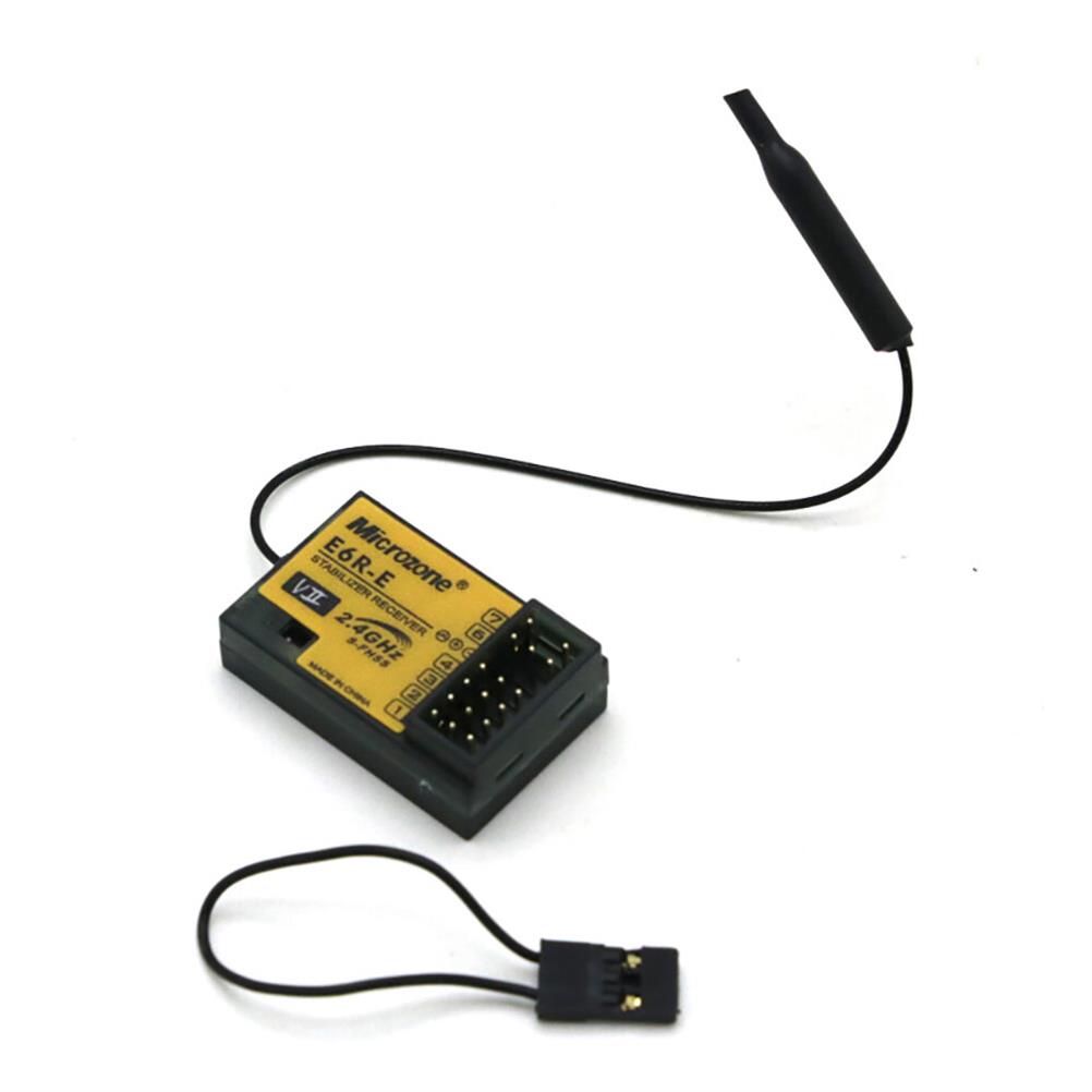 RC1983412 1 - Microzone E6R-E 2.4GHz 6CH Stabilizer Mini RC Receiver For MC6C E6 MC7 MC8B MC10 Radio Transmitter