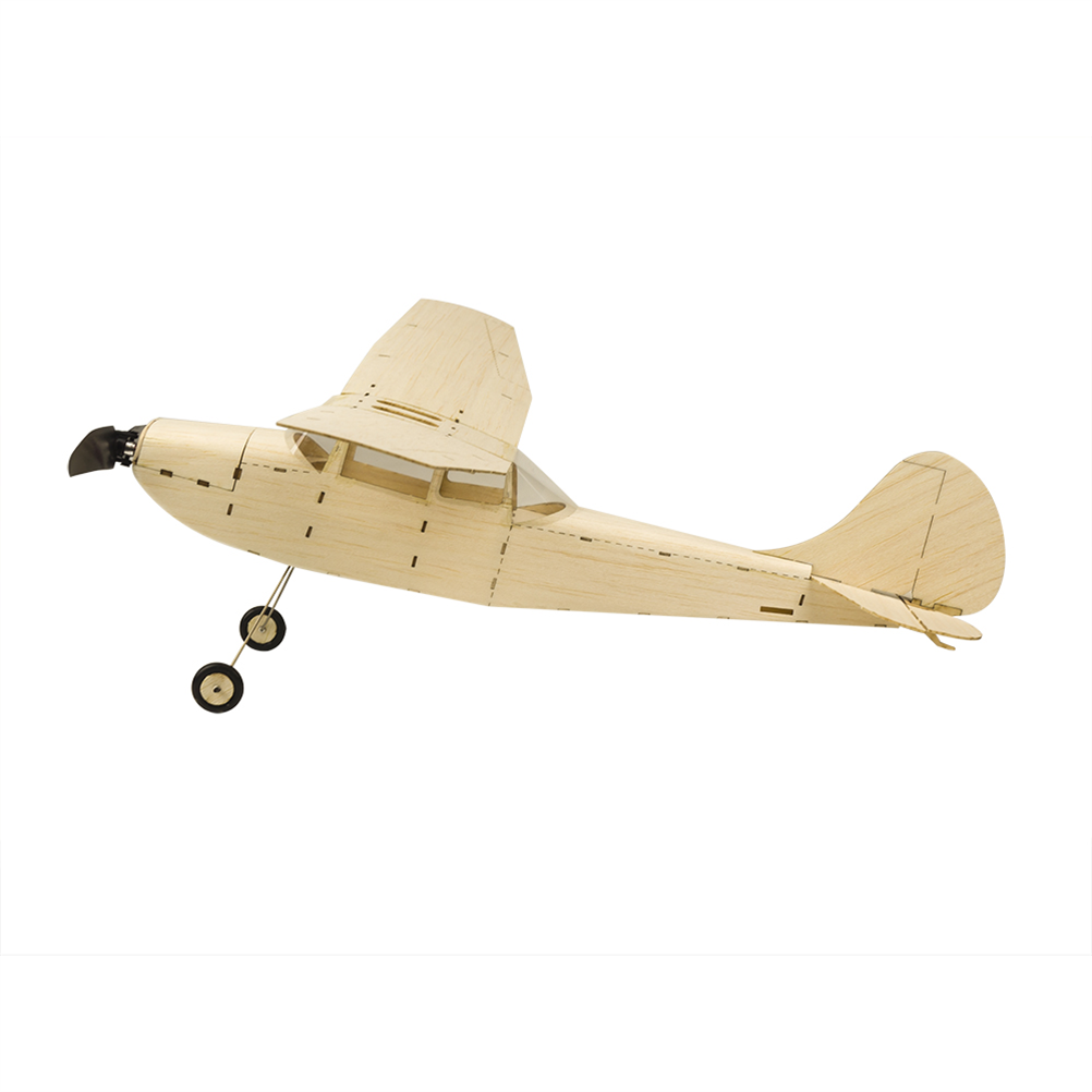 RC1983488 1 - Dancing Wings Hobby K12 Cessna L-19 445mm Wingspan Balsa Wood Mini RC Airplane KIT/ KIT+Power Combo