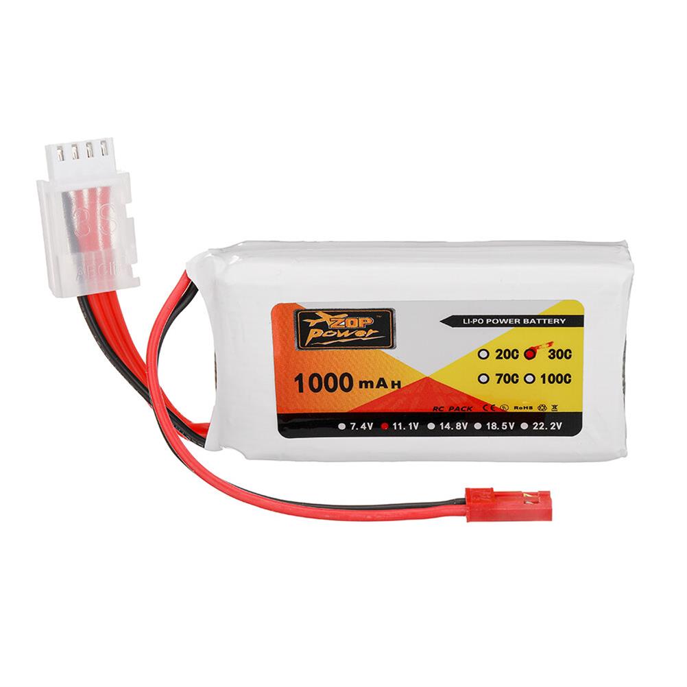 RC1985552 - ZOP Power 11.1V 1000mAh 30C 3S LiPo Battery JST Plug for RC Drone