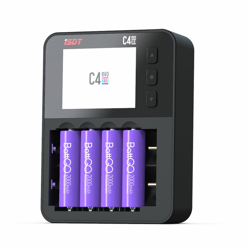 RC1987357 - ISDT C4 EVO 36W 8A 6 Channels Smart Battery Charger With USB Output For 18650 26650 26700 AA AAA Battery
