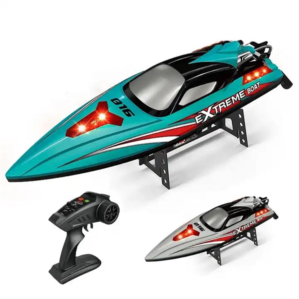 RC1987993 - HXJRC HJ816 PRO RTR 55km/h 2.4G Brushless RC Boat High Speed Net Ship Capsized Reset LED Light Speedboat Waterproof Electric Racing Vehicles Models Lakes Pools Remote Control Toys
