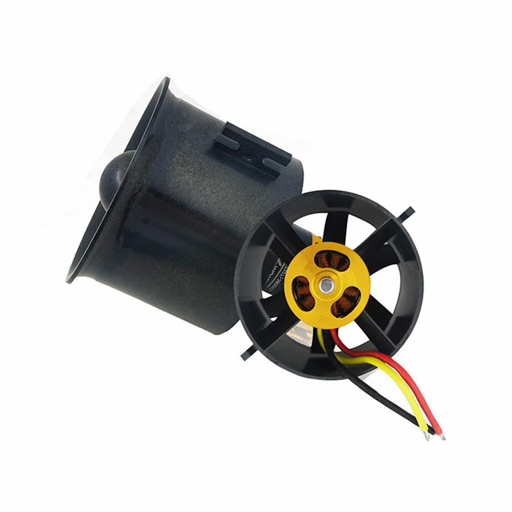 RC1988177 1 - QX-Motor 70mm 6 Blades EDF Unit With QF2827 3500KV Brushless Motor 3-4S for RC Airplane Jet