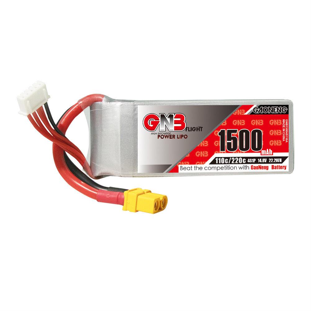 RC1988273 - Gaoneng GNB 14.8V 1500mAh 110/220C 4S LiPo Battery XT60 Plug for for RC Drone