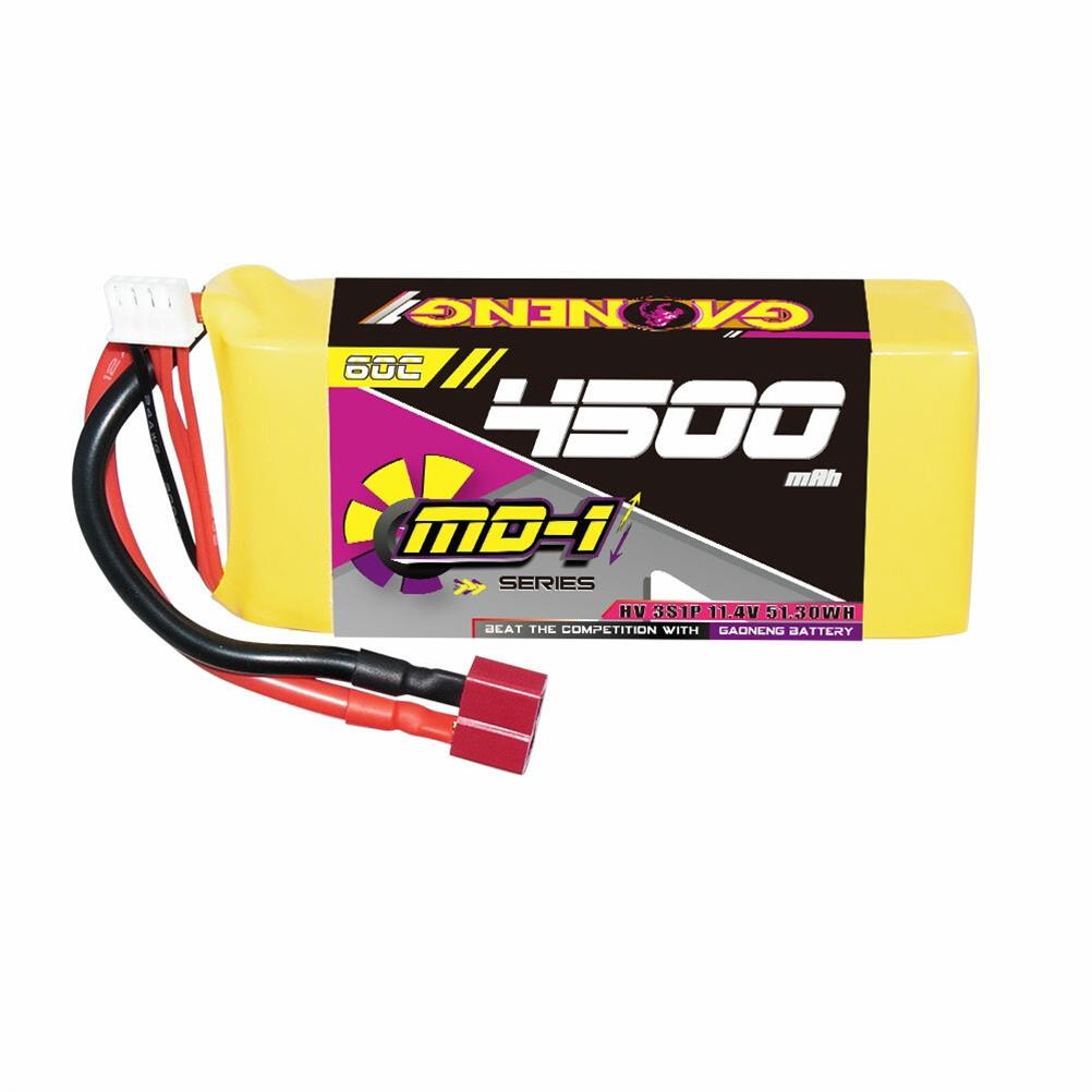 RC1992006 1 - Gaoneng GNB 11.4V 4500mAh 60C 3S LiHV Battery T Plug / XT90 Plug for 1/10 1/8 1/7 Scale RC Car RC Airplane Helicopter