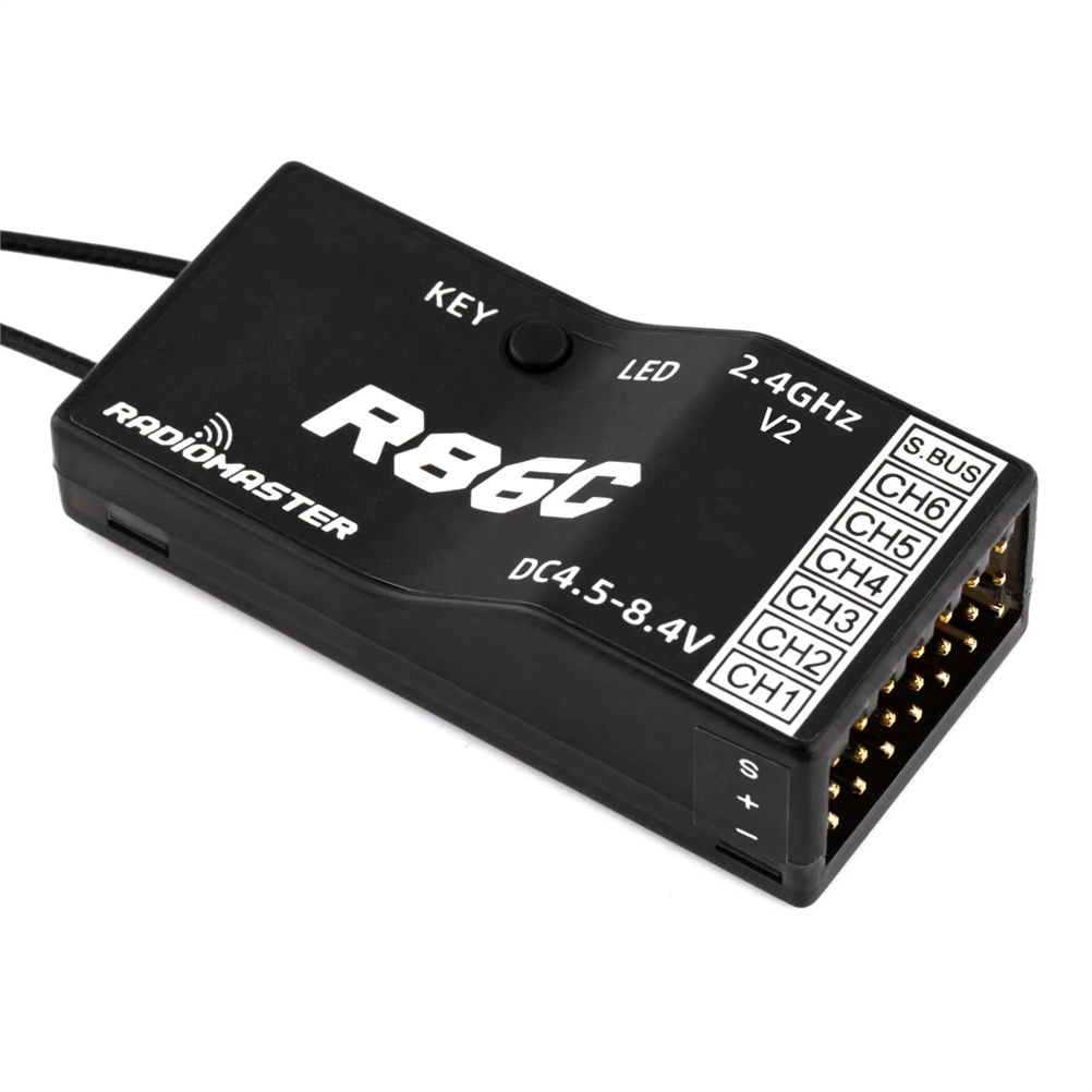 RC1994610 - Radiomaster R86C V2 6CH/8CH Compatible PWM SBUS RC Receiver for Frsky D8 D16 SFHSS Radiomaster TX12 T16S Transmitter